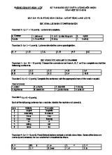 Đáp án đề khảo sát chất lượng Tiếng anh lớp 8 - Năm học 2015-2016 - Phòng GD & ĐT Nghi Lộc